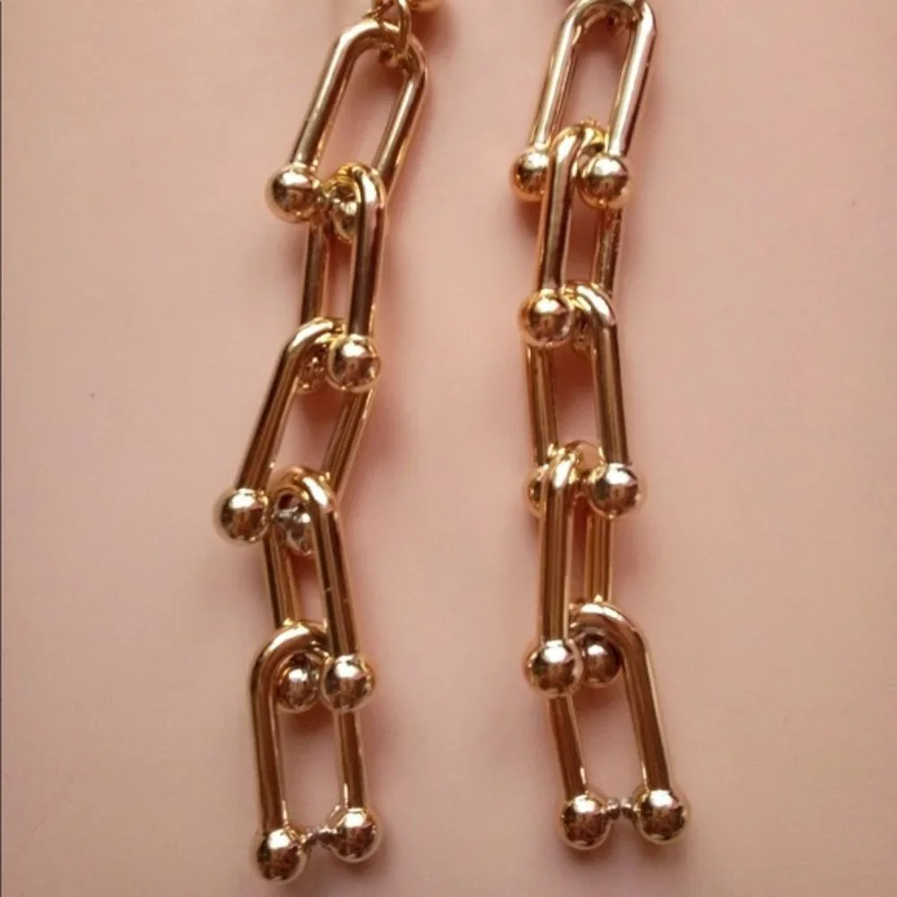 Long Chain Drop Earrings